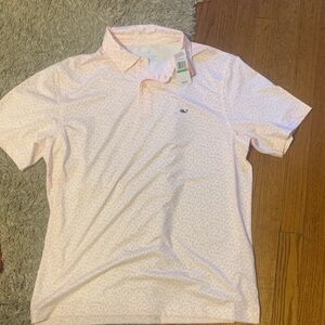 Vineyard Vines Pink Polo Shirt NEW performance